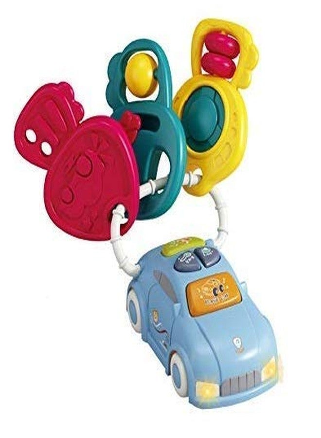TEMSON Baby Musical Light up Toy Piano Car with Key Rattle Toy for Kids - Image 1